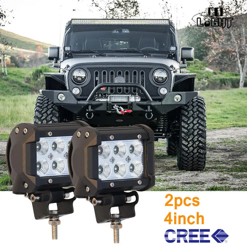 Светодиодная панель CO светильник 18 Вт 4 дюйма 12 В 24 В|light for|lights barlight bar 12v |