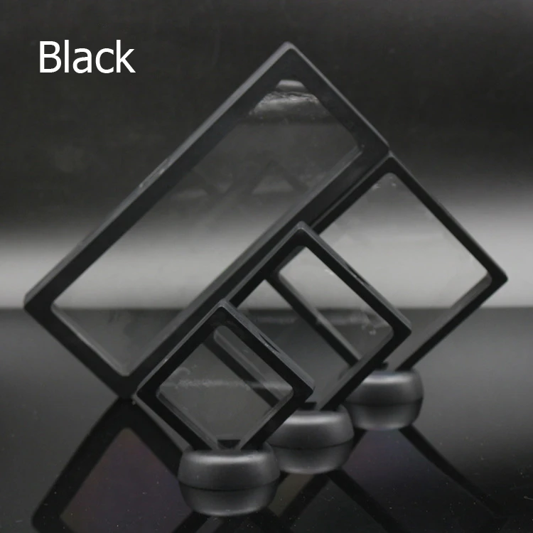New Transparent PET Membrane Jewelry Display Stand Holder for Ring Earrings Pendant Gem Stones Packaging Box 9*9cm Sieraden Case | Украшения