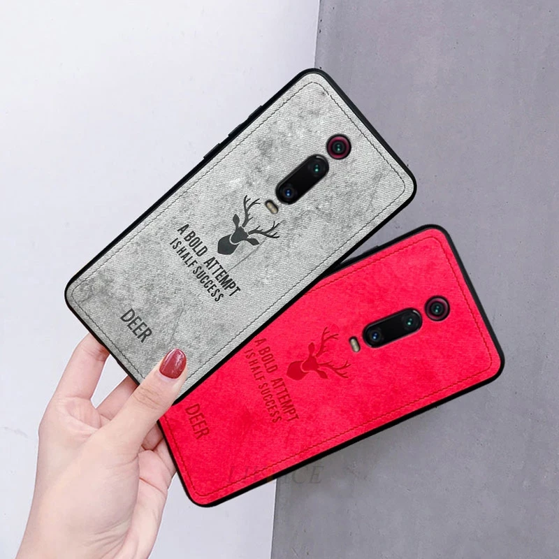 Чехлы для xiaomi redmi k20 pro 3D олень ткань противоударный чехол телефона mi 9t Ретро кожа