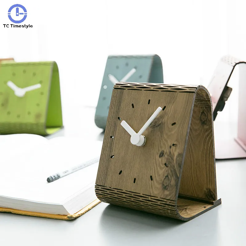 Минималистичные настенные часы для гостиной европейские настольные беззвучные