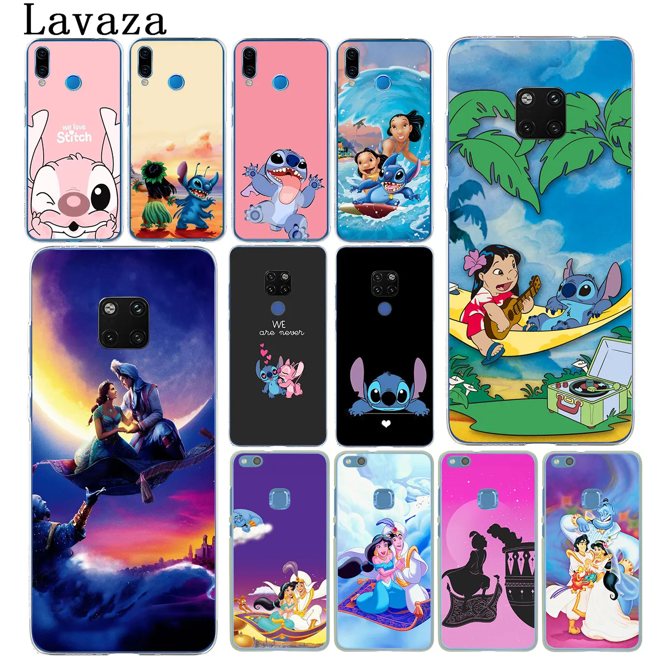 Милый чехол для телефона Lavaza Lilo Stitch Aladdin с мультипликационным принтом Huawei Mate 30 10 20