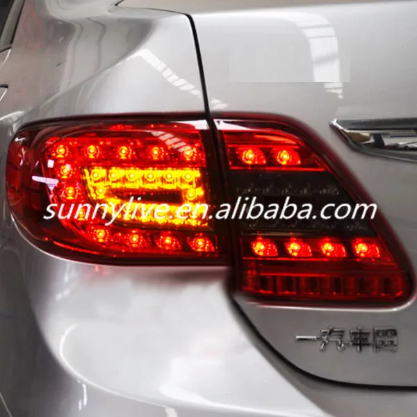 Для TOYOTA Corolla Altis светодиодный задсветильник 2011 2012 год красный черный цвет YZ|led tail