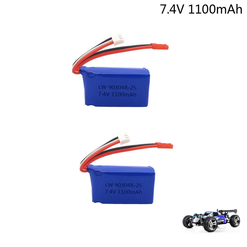 2 шт. LiPo аккумулятор 7 4 В 1100 мАч Радиоуправляемый Дрон для Wltoys A949 A959 A969 A979 K929