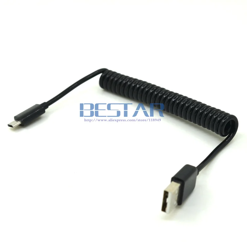 3 м/10 футов Выдвижной 90 градусов usb micro кабель для зарядки USB к Micro пружинный