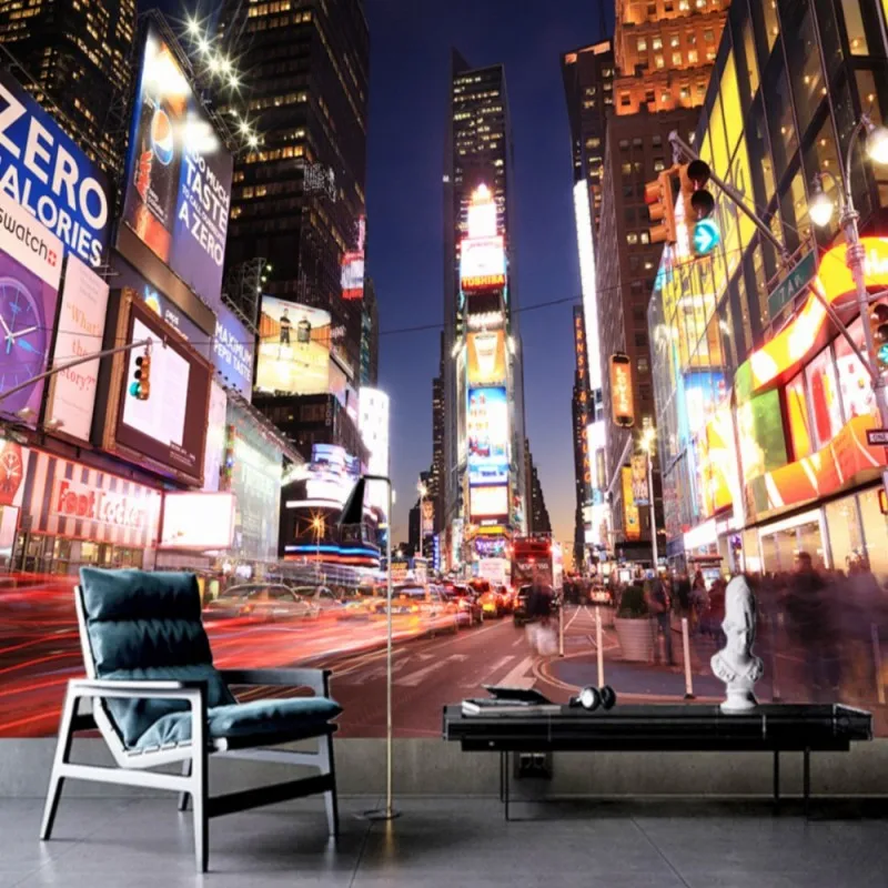

Dropshipping Colomac Modern Wallpaper European Retro City Night Street View Nordic Wallpaper Photo Wall Mural Duvar Kagitlari
