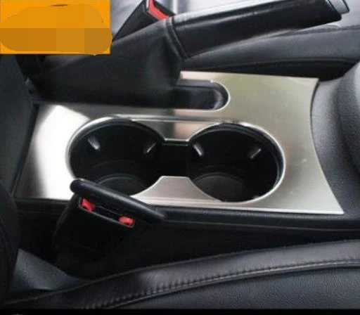 Silver 2 Автомобильная наклейка из нержавеющей стали, обновленная рамка для приборной панели, рамка для стакана воды, дверная отделка подлокотника для Volkswagen Jetta mk6 2012 - Название цвета: Silver 2
