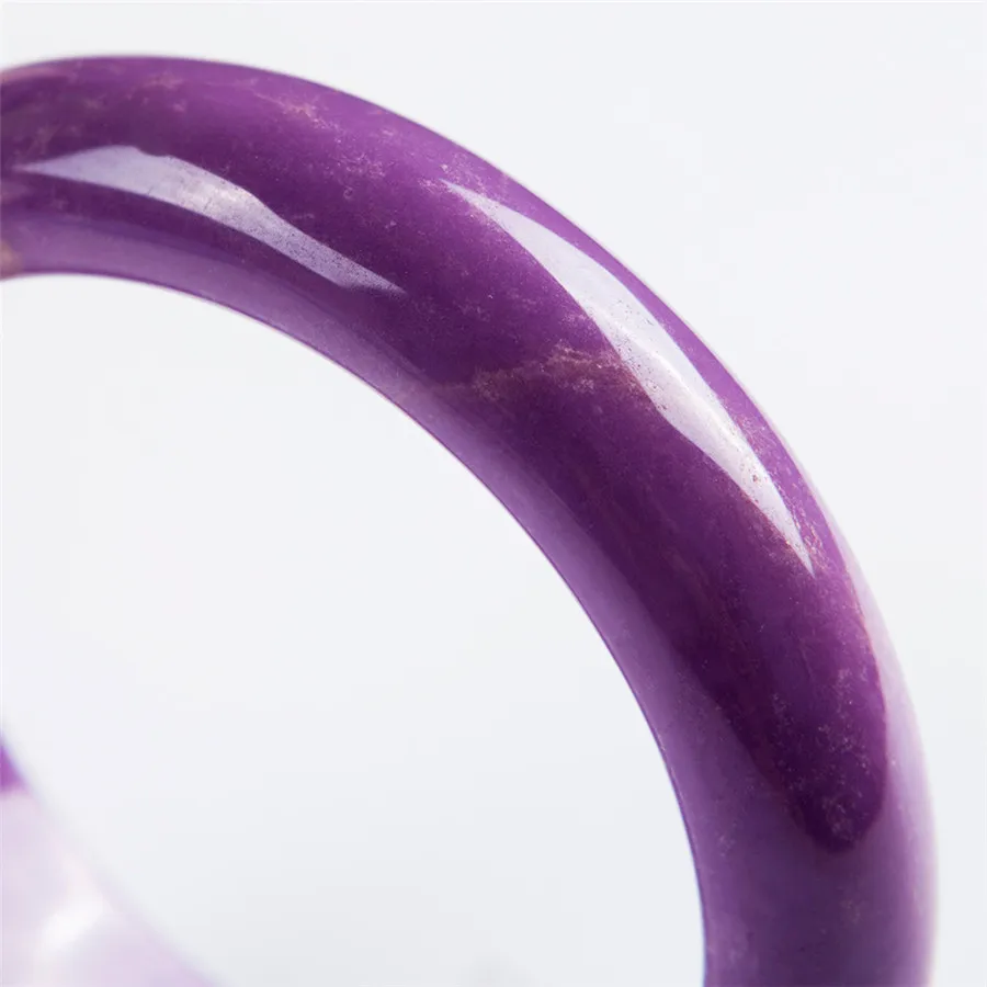 Внутренний диаметр 55 мм настоящий фиолетовый фосфосидерит браслет с природными