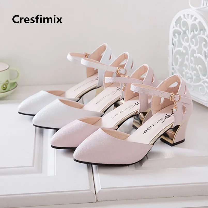 Туфли-лодочки Cresfimix женские Высокий Каблук 5 см пикантные розовые для вечеринки