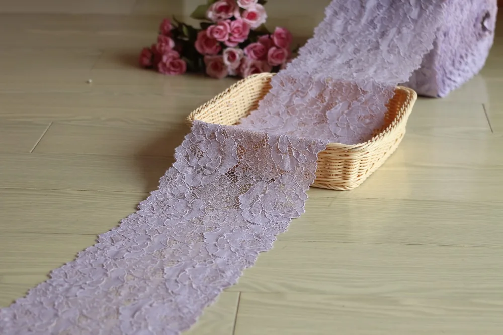 Украшение для волос ручной работы 18 см шириной 2 ярда лавандовый туман широкая