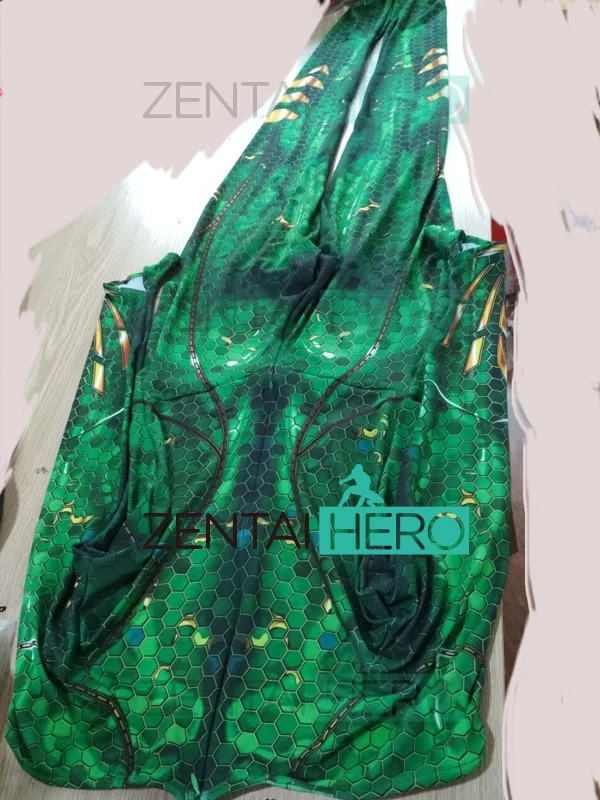 Костюм Marvel Queen Mera с 3D принтом версия фильма костюм Лиги справедливости облегающий