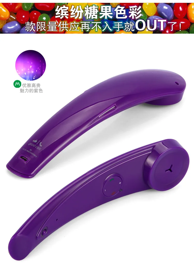 Новая беспроводная bluetooth-трубка, радиационная ретро телефонная трубка для наушников iphone, гарнитура samsung с микрофоном