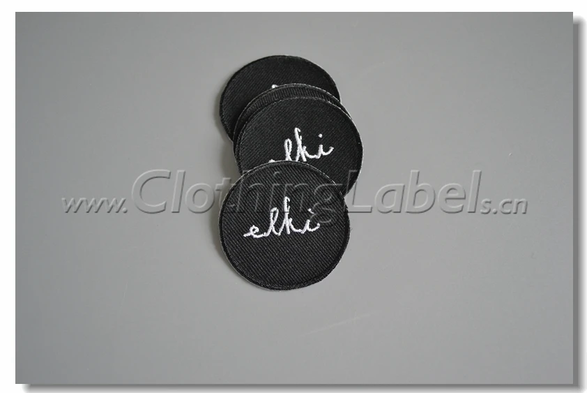 3D светоотражающие этикетки для вышивки на заказ утюг этикетке ткань из Твила. |