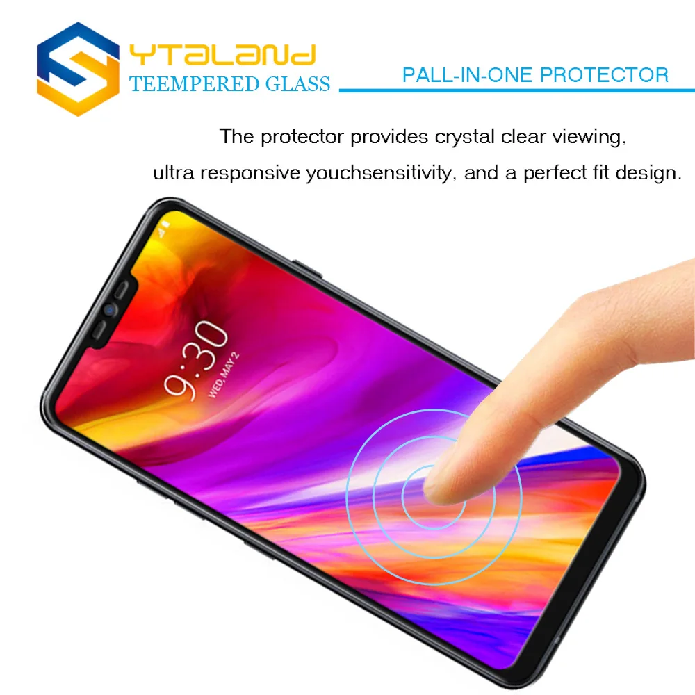 Ytaland For LG G7 ThinQ 2018 Full Covered Tempered Glass Premium Screen Protector Film 9H+ 0.3mm 2.5D | Мобильные телефоны и