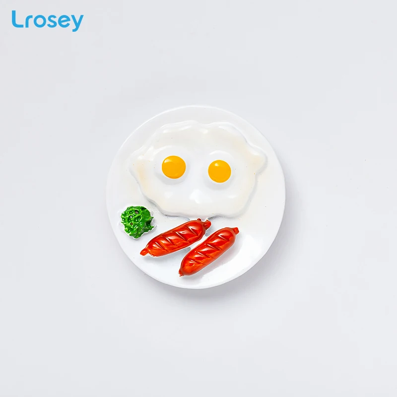 egg B Яйцо хлеб магнит на холодильник украшение дома аксессуары Высокое качество Магнитная кухня Серии туристический сувенир магниты на холодильник - Цвет: egg B