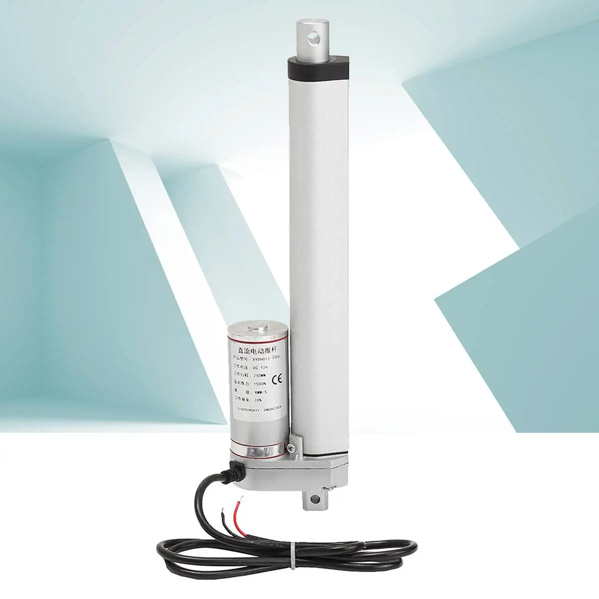 Wolike 150KG 1500N 4-18 Inch 330lbs DC 12V Electric Motor Linear Actuator For lectric Self Unicycle Scooter Input Voltage Range