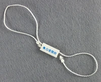 3000pcslot customized hang swing tags string seals string buckle cords buckle with plastic brand logo garment accessories