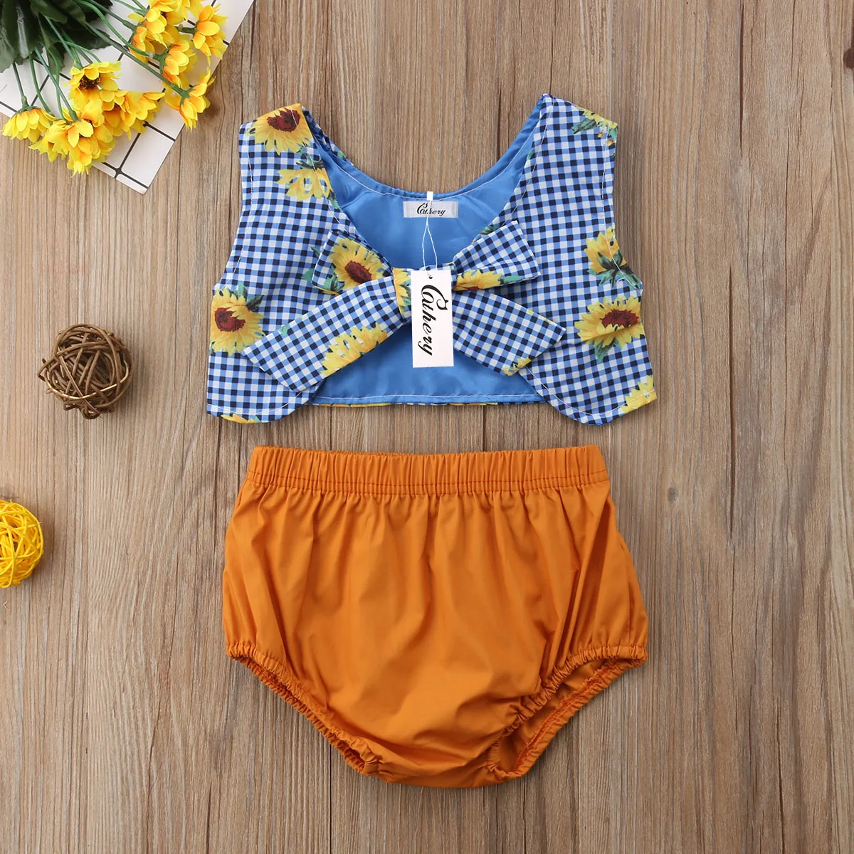 2 шт. летняя футболка с большим бантом для девочек|Ромперы| |