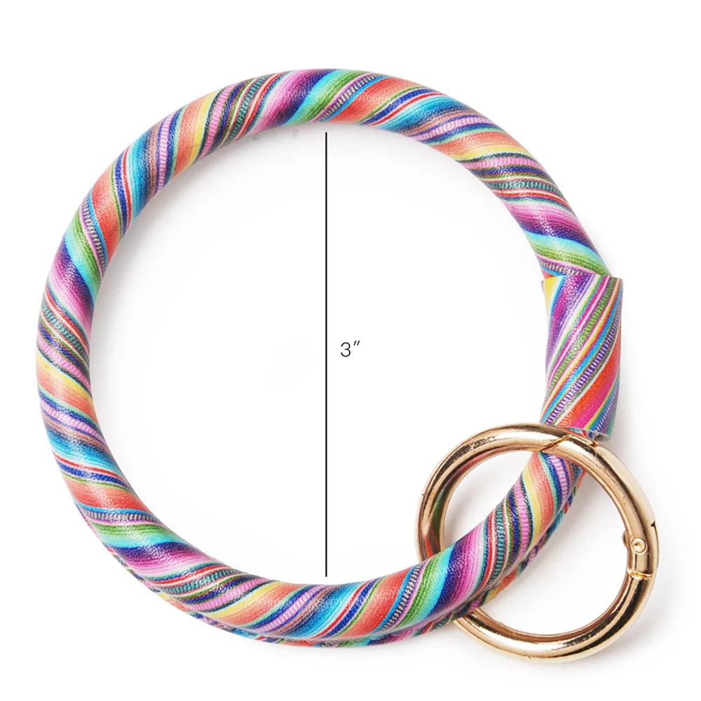 Искусственный кожаный круглый браслет брелок оптом заготовки подсолнуха зажим