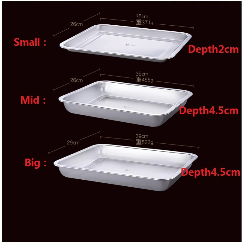 1 шт. 304 тарелка из нержавеющей стали ЛОТОК блюдо для барбекю чайная прямоугольная