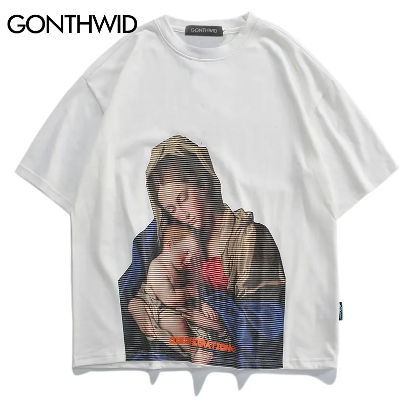 Gonthwid Рафаэль картина Мадонны с безопасной для детей принтом из плотного футболки