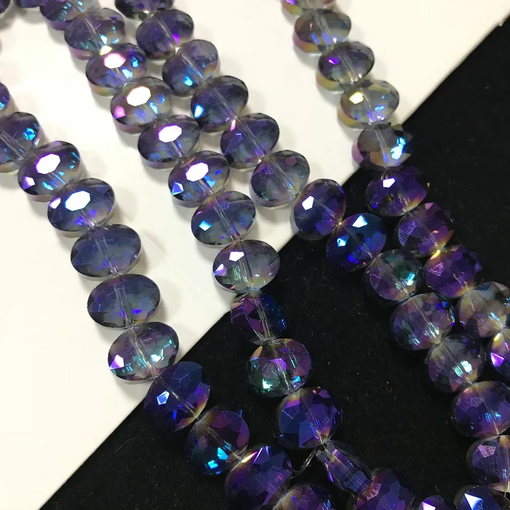 50pcs 9x12mm cattle eye Bicone Austria Crystal beads Charm loose spacer Beads DIY Earrings necklace hadicraft bracelet jewelry | Дом и сад