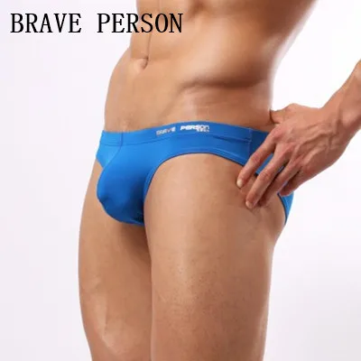 Трусы брифы мужские из нейлона Брендовое нижнее белье бандаж пикантные трусы