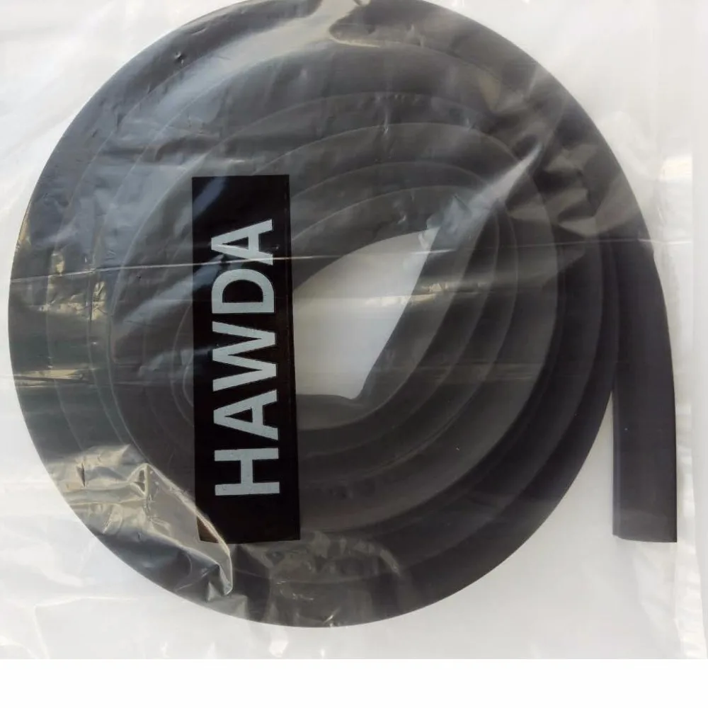 HAWDA 2 м P Тип 3M Автомобильная уплотнительная лента для резинового уплотнения двери автомобиля звук изоляционный уплотнитель кромки шумоизоляция клеи