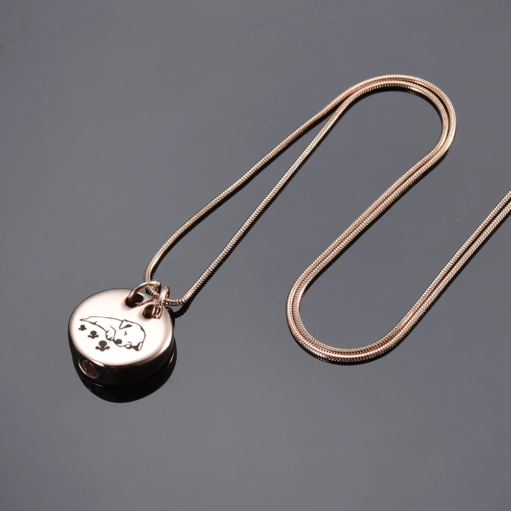 KLH9941 оптовая продажа дешевые гравировка Спящая собака животное кремации