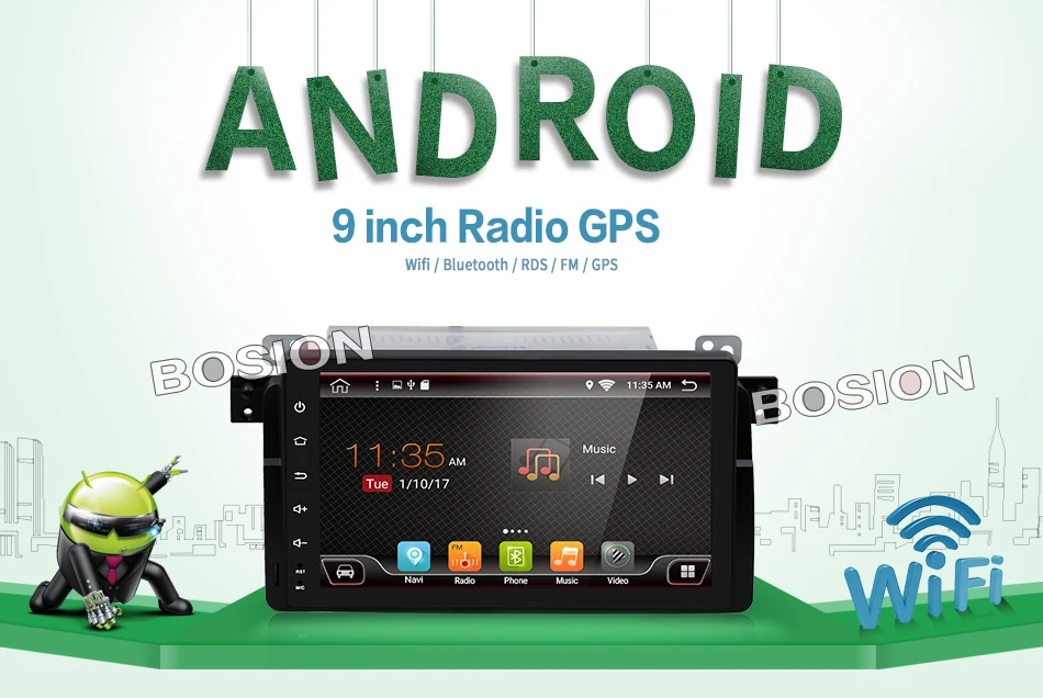 9 дюймов Android 7 1 автомобиль радио для bmw E46 M3 автомобильный dvd gps Wi Fi 4 аппарат не