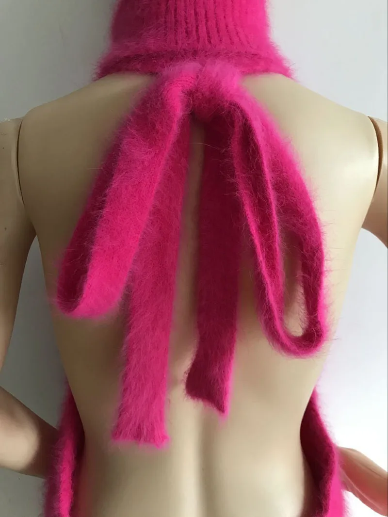 LOVELYDONKEY натуральный норковый кашемировый свитер женский жилет с открытой спиной