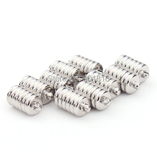 

10pcs/lot Hole 2mm Rhodium Color Copper Connector Clasp Strong Magnetic Clasps For Bracelet Jewelry DIY Findings F1999