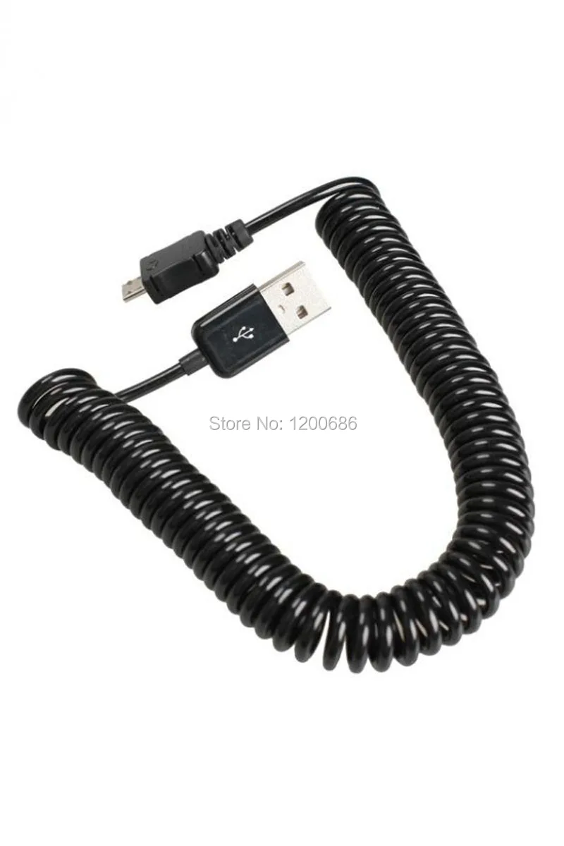 10 футов 3 м Спиральный USB 2 0 A штекер к Micro B 5Pin адаптер пружинный кабель|male male|male to