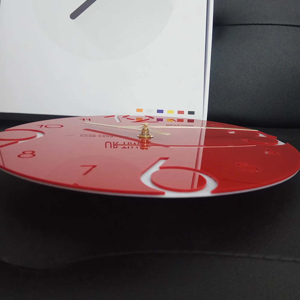 Digital DIY Wall Clock Mute Fabala Living Room Acrylic Home Decor 3D | Дом и сад