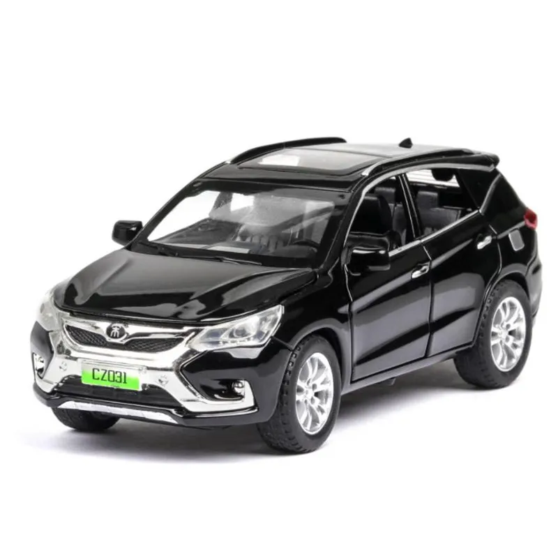 Черный 1:32 энергетический автомобиль BYD Song Suv автомобильные модельные листы и игрушечные автомобили игрушечные машинки детские игрушки для детей Подарки Игрушки для мальчиков - Цвет: Черный