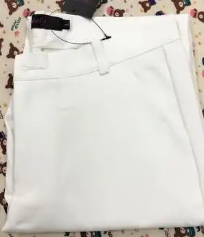 white Новинка года; женские повседневные офисные брюки-карандаш; милые узкие брюки 21 Цвета для девочек; модные яркие джинсы; брюки-карандаш - Цвет: white