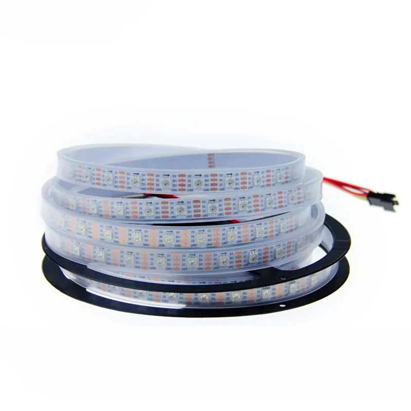 Светодиодный 5 м WS2813 полосы света 30 60 144/светодиодный s IP68 RGB Полноцветный Бег воды
