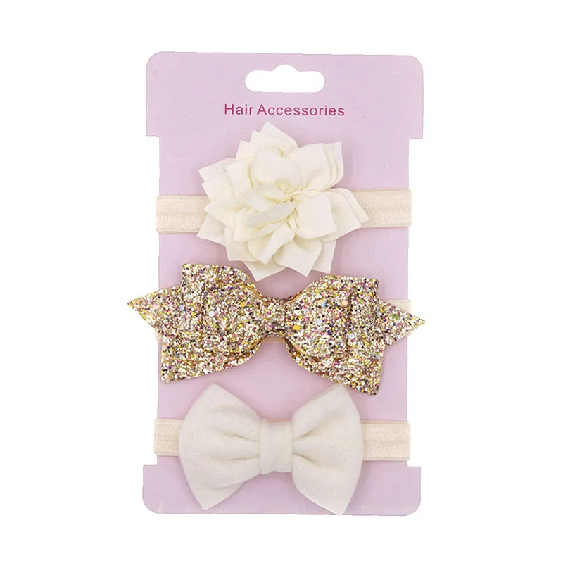 3pc headband 33 3 шт./компл. Милая Одежда с бантом для маленьких девочек повязка на голову новорожденных детей, повязка на голову, повязка для малышей эластичная Детская повязка на голову Haarband Детские аксессуары для волос - Цвет: 3pc headband 33