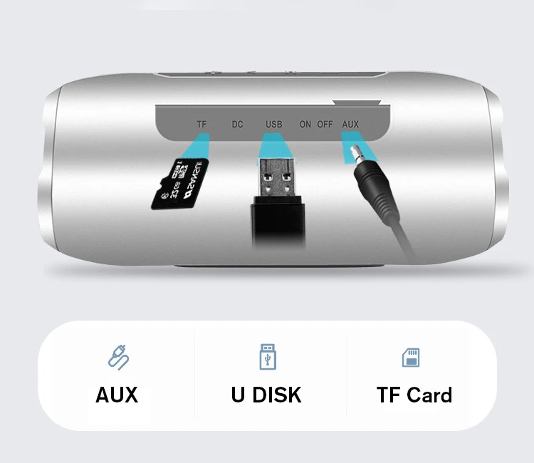 Nby-6670 водонепроницаемый Bluetooth динамик портативный 3D стерео музыка звук беспроводной громкий динамик открытый сабвуфер, колонки 10 Вт fm-радио