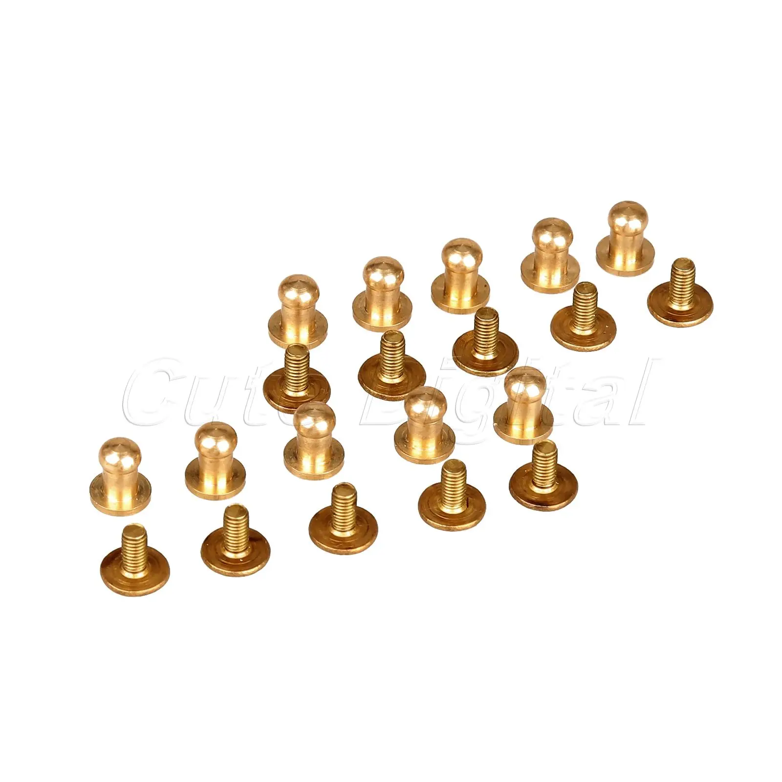 20 шт 5 мм декоративные пуговицы чистый BrRound головкой Chiass/чистый ремень винт