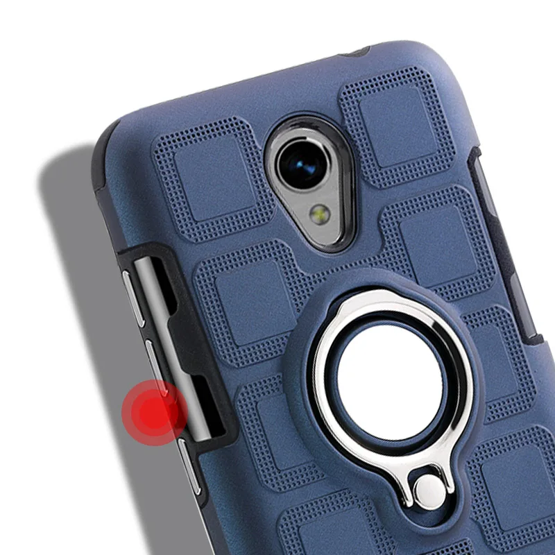 Finger Ring Phone Case for ZTE Blade A520 A602 with Stand Holder Cover shockproof Bracket L7 Back Coques | Мобильные телефоны и