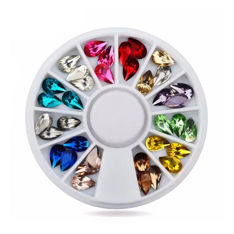 Округлые акриловые кабошоны в форме капли для декорирования ремесел, скрапбукинга, наращивания ногтей и творчества.