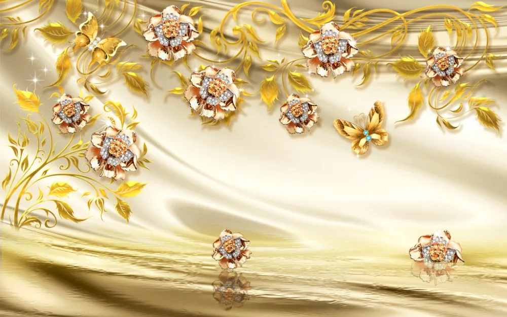 Роскошные 3D затемняющие шторы s с золотым и розовым принтом оконные занавески для