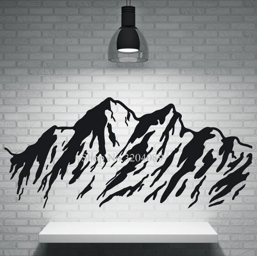 Природа стены Стикеры дома Decoreation Гостиная величественные горы снежные вершины