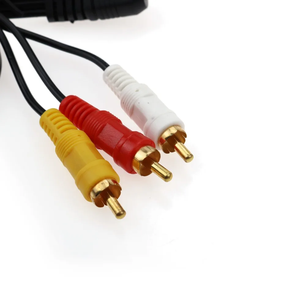 JCD 1 шт. 150 см 3 5 мм разъем к RCA адаптеру кабель штекер DVD VCR Аудио Видео стерео ТВ АВ