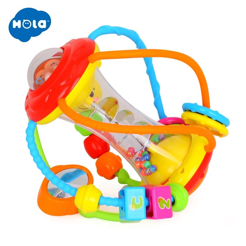 Clack and Slide Activity Ball детские развивающие игрушки-погремушки для младенцев захватывающий шар-головоломка многофункциональные шарики с колокольчиками 0-18 месяцев