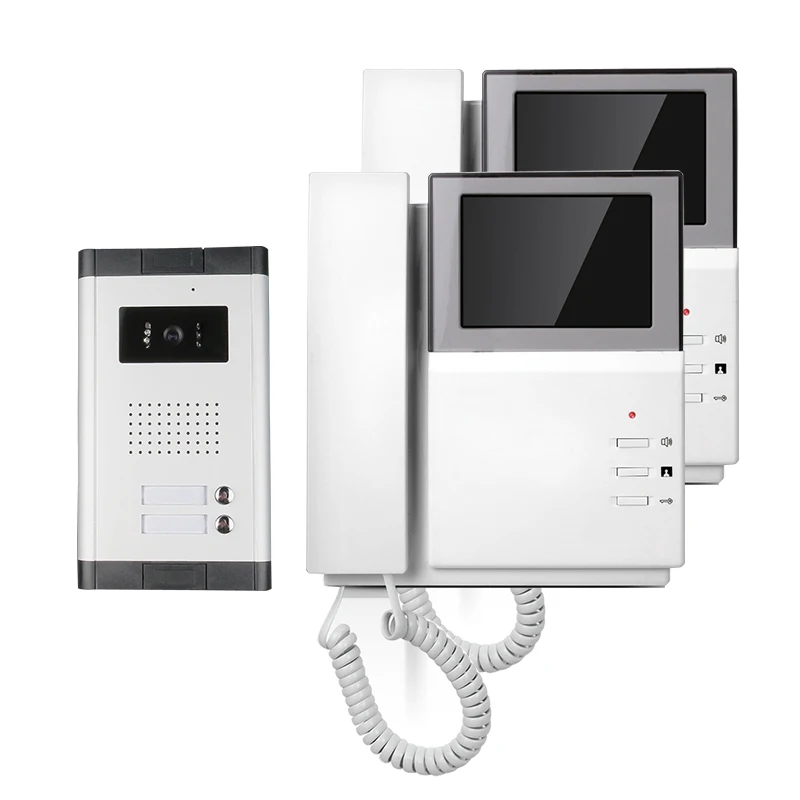Бесплатная доставка ручной 4 3 &quotцветной TFT экран видео домофон открытый дверной