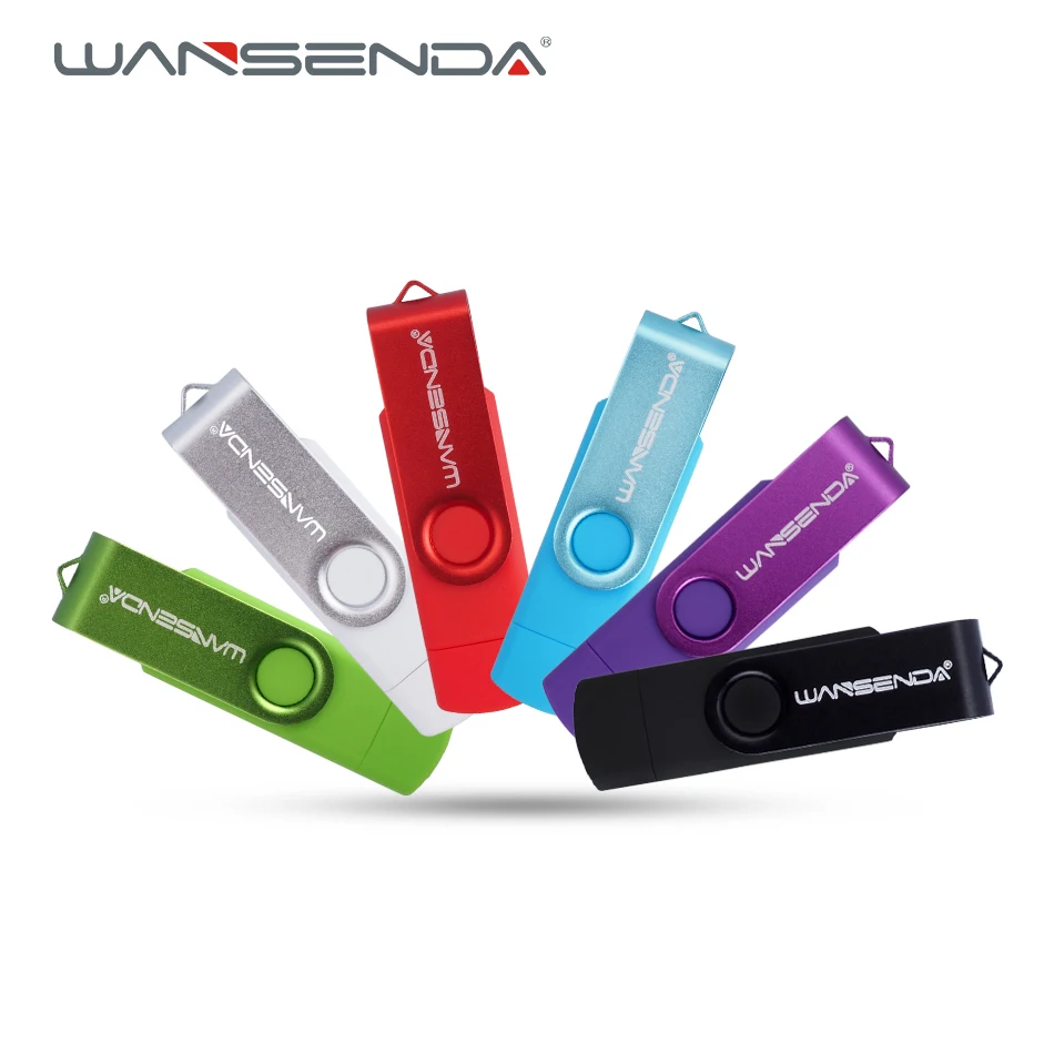 Оригинальный флеш накопитель Wansenda USB 2 0 OTG для смартфона планшета ПК 4 ГБ 8 16 32 64 128 256