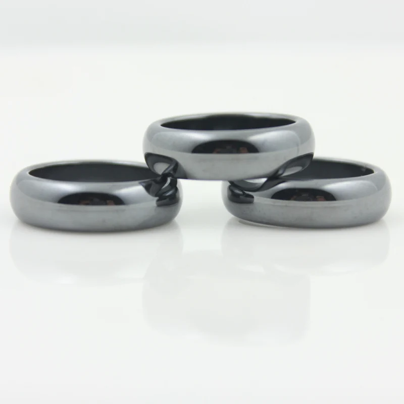 Модные Качественные гладкие кольца класса AAA шириной 6 мм с пронумерованной