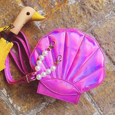 Модная фирменная сумка-мессенджер новый дизайн с лазерной цепочкой 3 цвета |