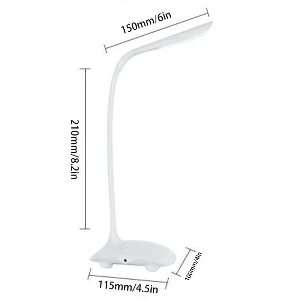 2018 New Rotable LED Night Light Room Sleep Three modes Touch Lamp USB lamp reading light | Освещение